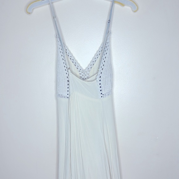 Lulus | Cream Crochet Top Maxi Dress | Beach Wedding | Vacation | Boho Vibes M - Picture 7 of 11